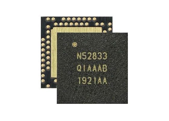 Çok protokollü BT 5.3 SOC IC NRF52833-QIAA-B-R7 2.4GHz BT Düşük Enerji