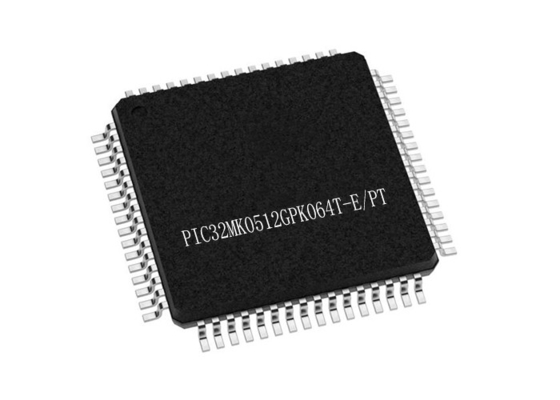 32Bit Tek Çekirdekli PIC32MK0512GPK064T-E/PT 64-TQFP Mikrodenetleyici MCU 120MHz