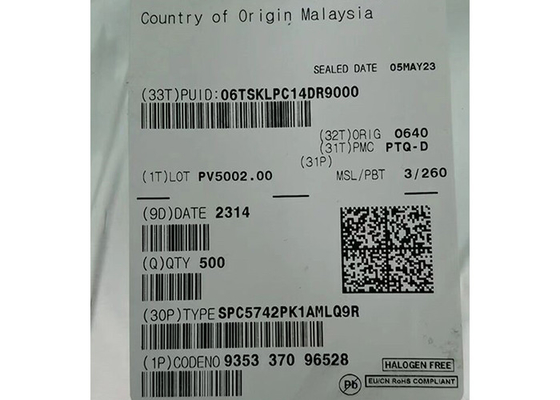 SPC5742PK1AMLQ9R 32 bitlik çift çekirdekli 200MHz gömülü mikro denetleyiciler IC 144-LQFP