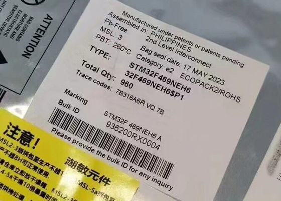 Mikrodenetleyici MCU STM32F469NEH6 32 bitlik Tek çekirdekli 180MHz 512KB Flash