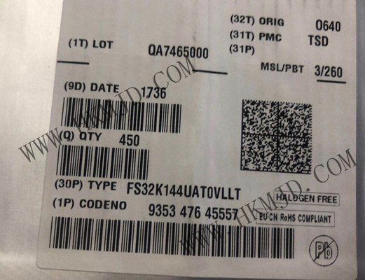 Mikro denetleyici MCU FS32K144UAT0VLLT S32K Otomobil Genel Amaçlı Mikro Denetleyici 100-LQFP