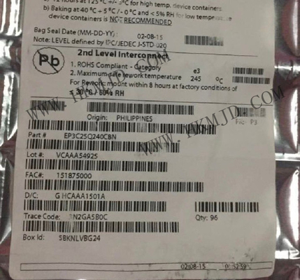 Alan Programlanabilir Geçit Dizisi EP3C25Q240C8N FPGA Çip 315MHz 1539LAB Cyclone III Programlanabilir Mantık Ics