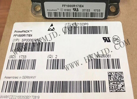 Otomobil IGBT Modülleri FF1000R17IE4 PrimePACK 1700V 1000A Yarım Köprü Çift IGBT Modülü
