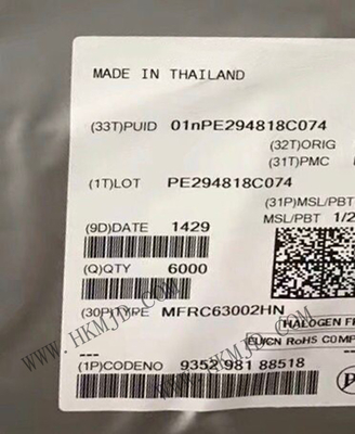 Entegre Döngü Çip MFRC63002HN 3V RFID Transponder IC 32-VFQFN