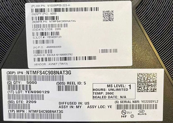 Entegre Devre Çipleri NTMFS4C908NAT3G Tek Kanallı N-Kanal Güç MOSFET Transistörleri