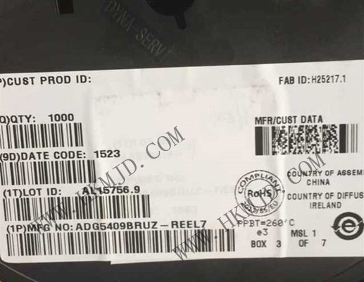 Entegre Devre Çip ADG5409BRUZ 14Ohm 4 Kanallı Multipleksörler TSSOP16