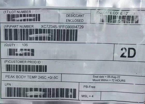 Alan Programlanabilir Geçit Dizisi XC7Z045-1FFG900I 2 çekirdekli SoC FPGA Çip FBGA-900