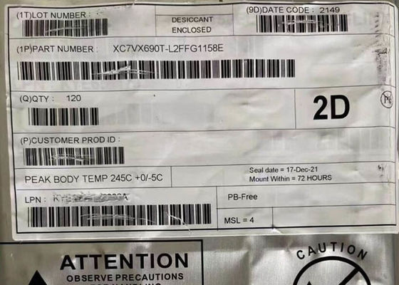 Alan Programlanabilir Geçit Dizisi XC7VX690T-L2FFG1158E 640MHz FPGA Programlanabilir Mantık IC