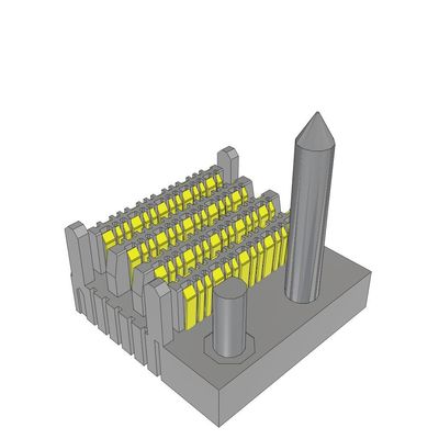 Bağlantılar EBTM-4-08-2.0-S-VT-1-L-G 2mm Yüksek Hızlı Arkaplan Dikey Başlık 64POS