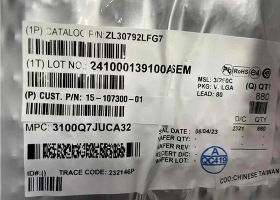 ZL30792LF Ethernet IC IEEE 1588 ve Eşzamanlı Ethernet Paket Saati Ağ Senkronizatörü