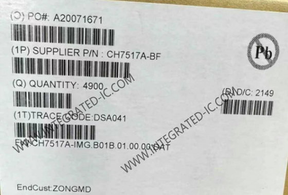 CH7517A Entegre Devre Çipleri Düşük Güçlü Ekran Portuna VGA Dönüştürücü QFN-40