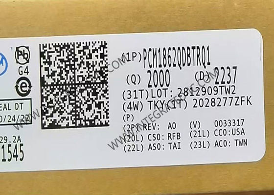 PCM1862QDBTRQ1 Entegre Devre Çip Otomotiv 2 Kanal 192 kHz Ses ADC'leri