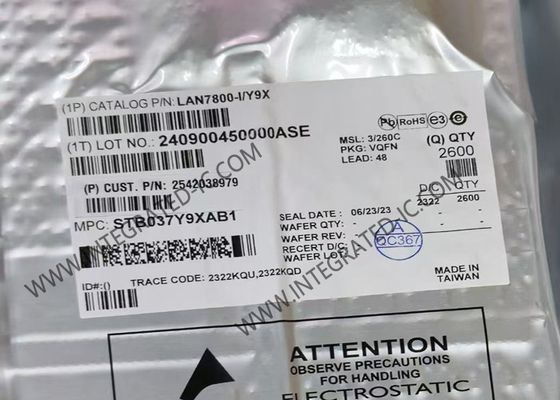 Ethernet IC LAN7800-I/Y9X Süper Hızlı Ethernet Denetleyicisi 60mA USB Arayüz IC