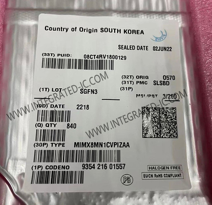 MIMX8MN1CVPIZAA Mikrodenezgâh MCU 2Core 64-Bit i.MX8MN Mikrodenezgâh IC FCBGA-306