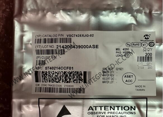 Ethernet IC VSC7425XJG-02 10 Port Yönetilen Katman 2-Ethernet Switch IC BGA-672