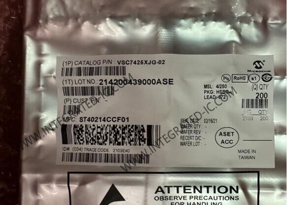 Ethernet IC VSC7425XJG-02 10 Port Yönetilen Katman 2-Ethernet Değiştirici IC 12 Alıcı BGA-672 ile