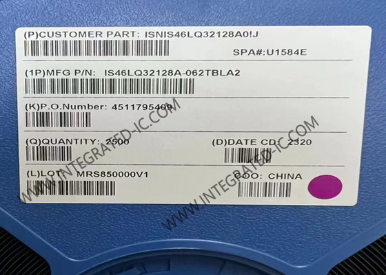 Bellek IC Chip IS46LQ32128A-062TBLA2 4Gbit 1.6GHz 3.5ns SDRAM Mobil Bellek IC