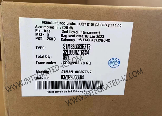 STM32L083RZT6 Mikro denetleyici MCU 32MHz 32 Bit Performans Mikro denetleyici LQFP-64