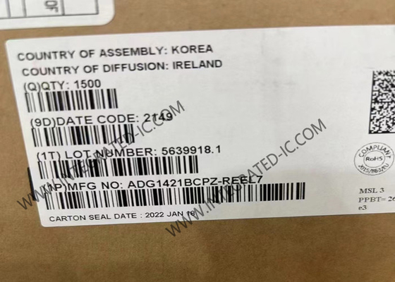 ADG1421BCPZ Entegre Devre Çip 2.1Ω iCMOS Çift SPST Değiştiricileri IC MSOP-10