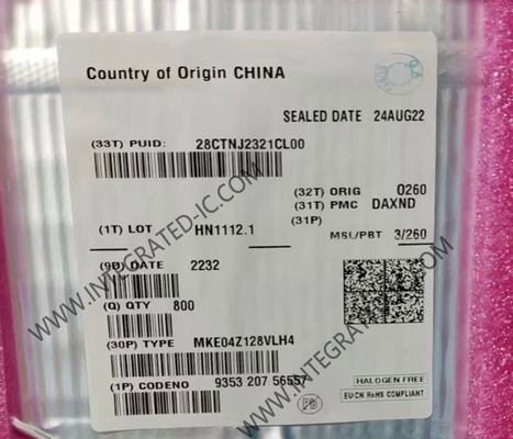 MKE04Z128VLH4 Mikro denetleyici MCU 48MHz Kinetis KE04 Ana akım ARM Cortex-M0 MCU LQFP-64