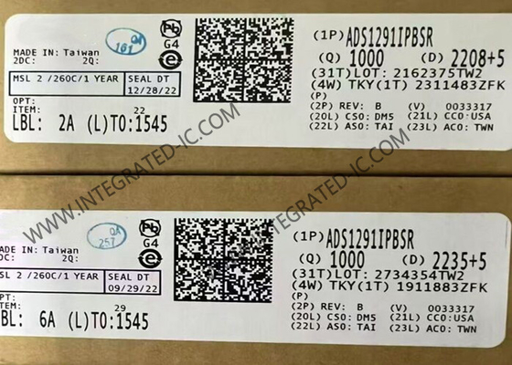 ADS1291IPBSR Entegre Devre Çipleri EKG Uygulamaları İçin 24 Bit Analog Ön Sonu