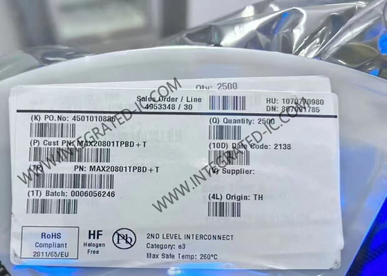 MAX20801TPBD Entegre Devre Çip 1.5V'den 18V'ye MPP İzleme DC-DC Değiştiricisi