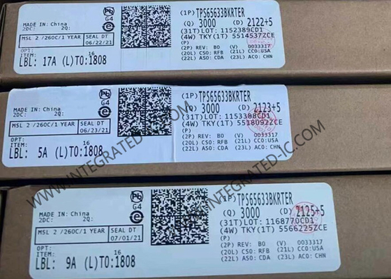 TPS65633BKRTER Entegre devreler çipi 4.5V 4.8V Yüksek VI dönüştürücü