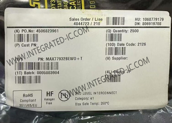MAX77932BEWO Entegre Devre Çip 8A Çift Fazlı Dönüştürülmüş Kondansatör Değiştiricisi