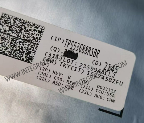Entegre devreler çipi TPS53688RSBR Çift Kanallı 8 Fazlı Buck Kontrolörü QFN-40