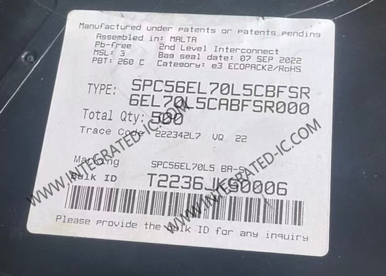 Mikrodenetleyici MCU Chip SPC56EL70L5CBFSR 32-bit Güç Mimarisi Mikrodenetleyici