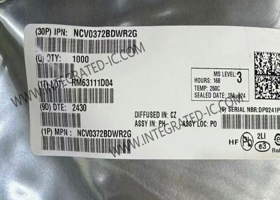 NCV0372BDWR2G Entegre Devre Çipleri Çift Kanallı 0V'den 14V'ye 1.4MHz'lik Çalışma Güçlendirici