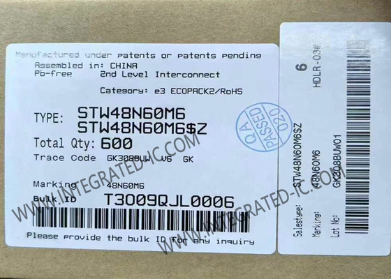 STW48N60M6 Entegre Devre Çipleri 600V 39A Güç MOSFET Transistörleri