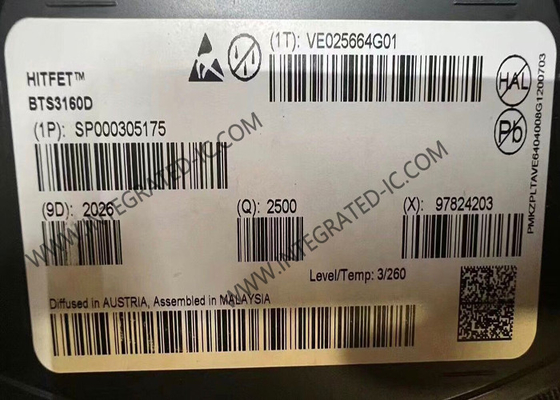 BTS3160D Entegre Devre Çip 10Ω Akıllı Düşük Yan Güç Değiştiricisi IC TO-252-5