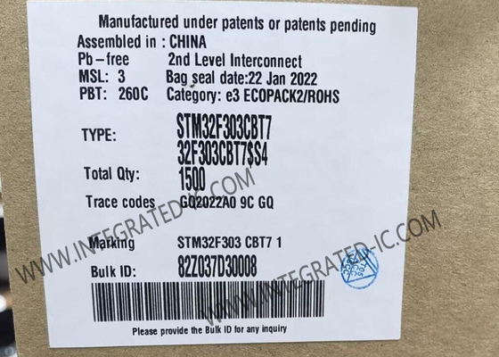 Mikro denetleyici MCU STM32F303CBT7 DSP ve FPU ile ana karışık sinyal MCU