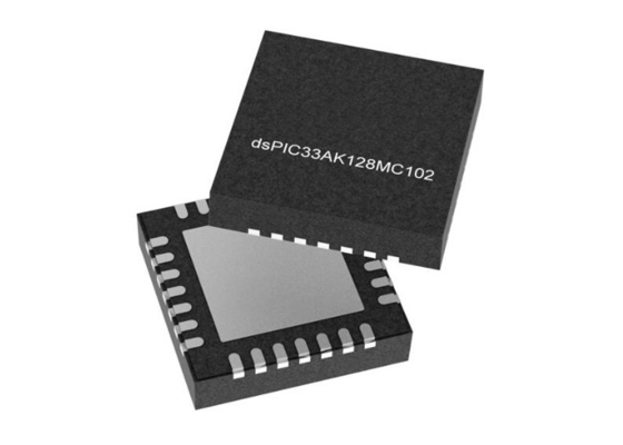 DSPIC33AK128MC102-E/M7 Mikrokontrolör MCU 32-Bit DSC VQFN-28 Dijital Sinyal Kontrolörü