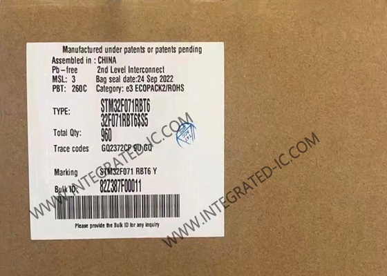 STM32F071RBT6 Mikro denetleyici MCU 128KB Flash STM32F0 Mikro denetleyici MCU