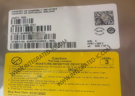 Entegre Devre Yongası ADM3251EARWZ İzole Tek Kanallı RS-232 Hat Sürücüsü