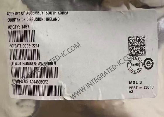 AD7490BCPZ Entegre Devre Çip 16-Kanal 1MSPS 12 Bit Analog-Dijital Dönüştürücü Sequencer ile