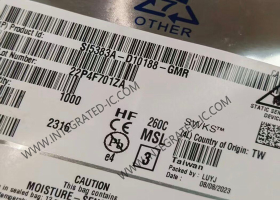 SI5383A-D10188-GMR Entegre Devre Çip 750MHz Ağ Senkronizatörü Saatleri LGA56