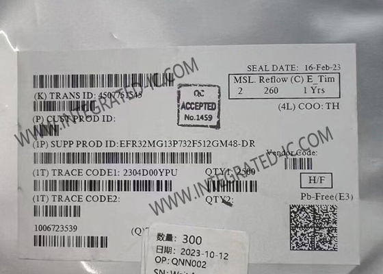 Kablosuz İletişim Modülü EFR32MG13P732F512GM48-DR Çok protokollü Kablosuz RF Alıcı
