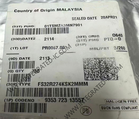 FS32R274KSK2MMM 240MHz 2MB FLASH 257-LFBGA Gömülü Mikrodenetleyiciler IC