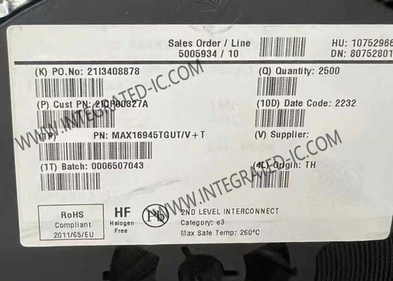 Entegre devresi çip MAX16945TGUT/V 30mA SOT23'teki ters yük pompası