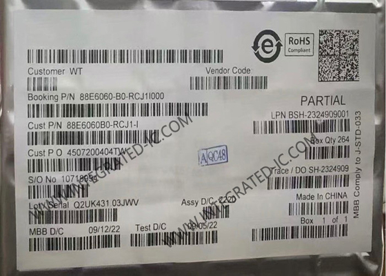 88E6060-B0-RCJ1I000 Ethernet IC Tek Çip Entegrasyonu 6-Port 10/100 Ethernet Anahtarı