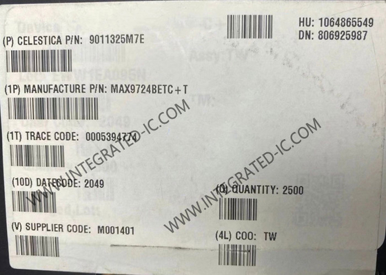 MAX9724BETC Entegre Devre Çipleri Stereo Kulaklık Amplifier 60mW Ses Amplifierleri