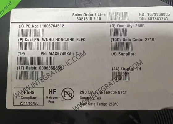 MAX6749KA Entegre Devre Çipi µP Sıfırlama Devreleri SOT-23-8 Denetleyici Devreler