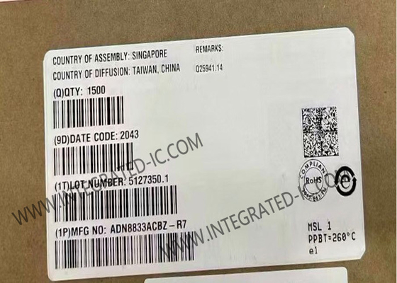 Entegre devreler çipi ADN8833ACBZ 1A Termoelektrik soğutucu sürücüsü WFBGA25