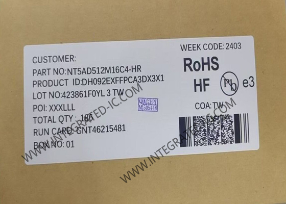 NT5AD512M16C4-HR Bellek IC Çipi 8Gbit DDR4 SDRAM Bellek IC FBGA96 DRAM Çipi