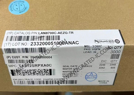 LAN8700C-AEZG Ethernet IC 10/100 Base-T/TX Ethernet Fiziksel Katman Alıcı-Vericisi