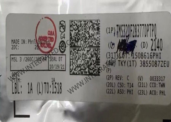 Mikrokontrolcü MCU TMS320F28377DPTPQ Otomotiv Mikrokontrolcü Entegre Devresi 32-Bit Çift Çekirdekli 200MHz 1MB FLASH