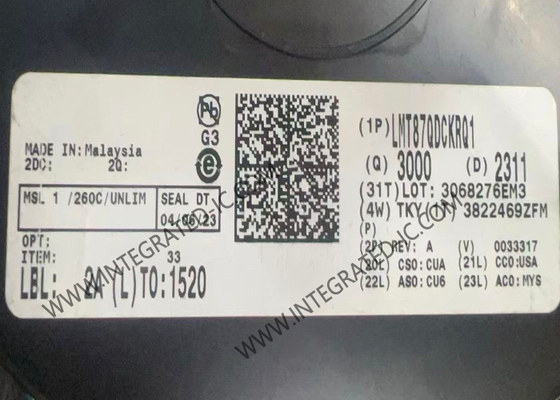 Sensör IC LMT87QDCKRQ1 Sınıf-AB Çıkış Analog Sıcaklık Sensörleri
